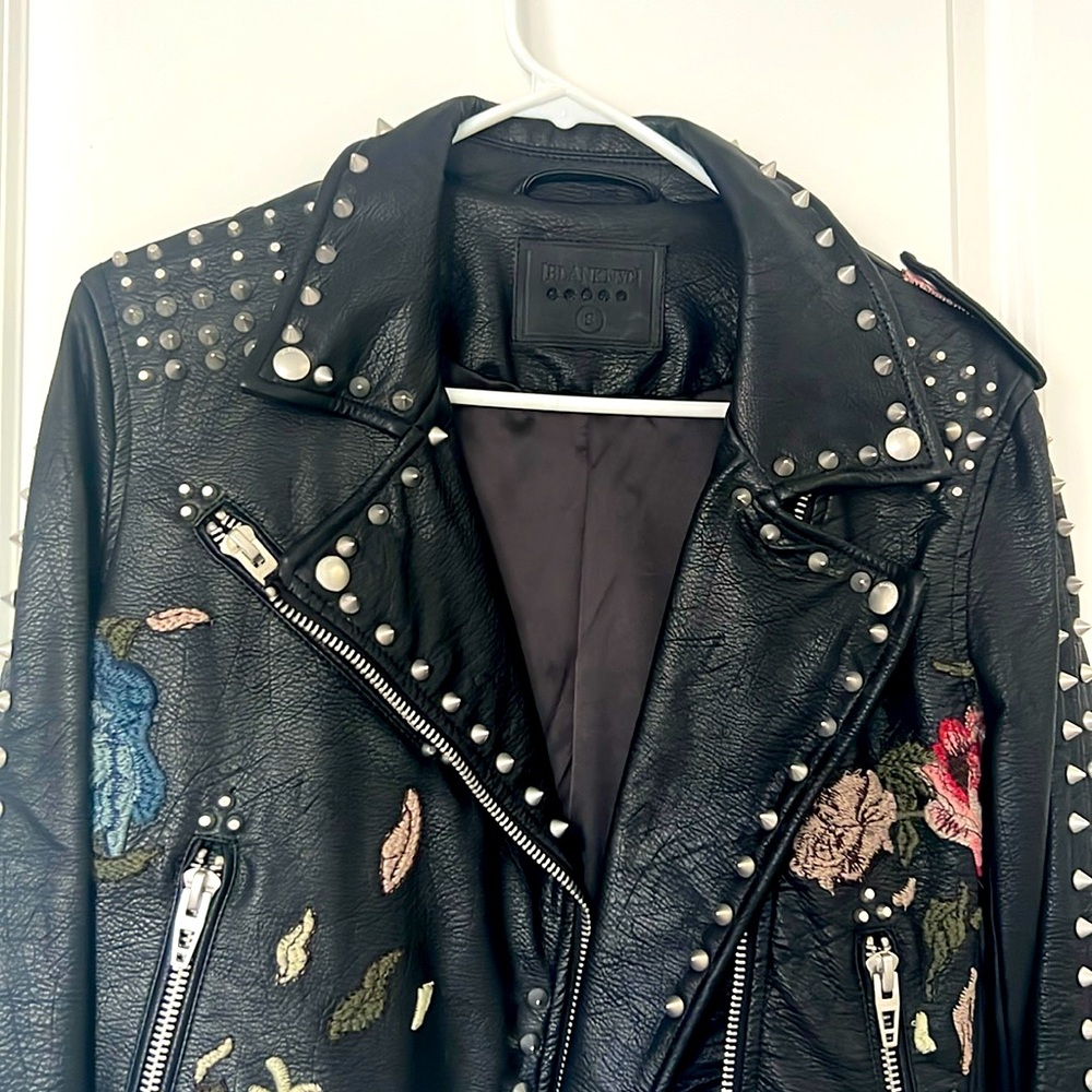 Blank NYC Floral Leather Jacket (S)